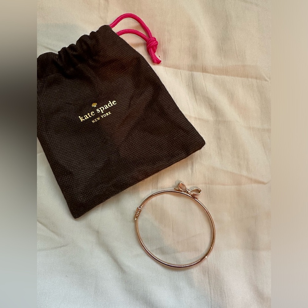 Kate Spade Rose Gold Bow Bangle